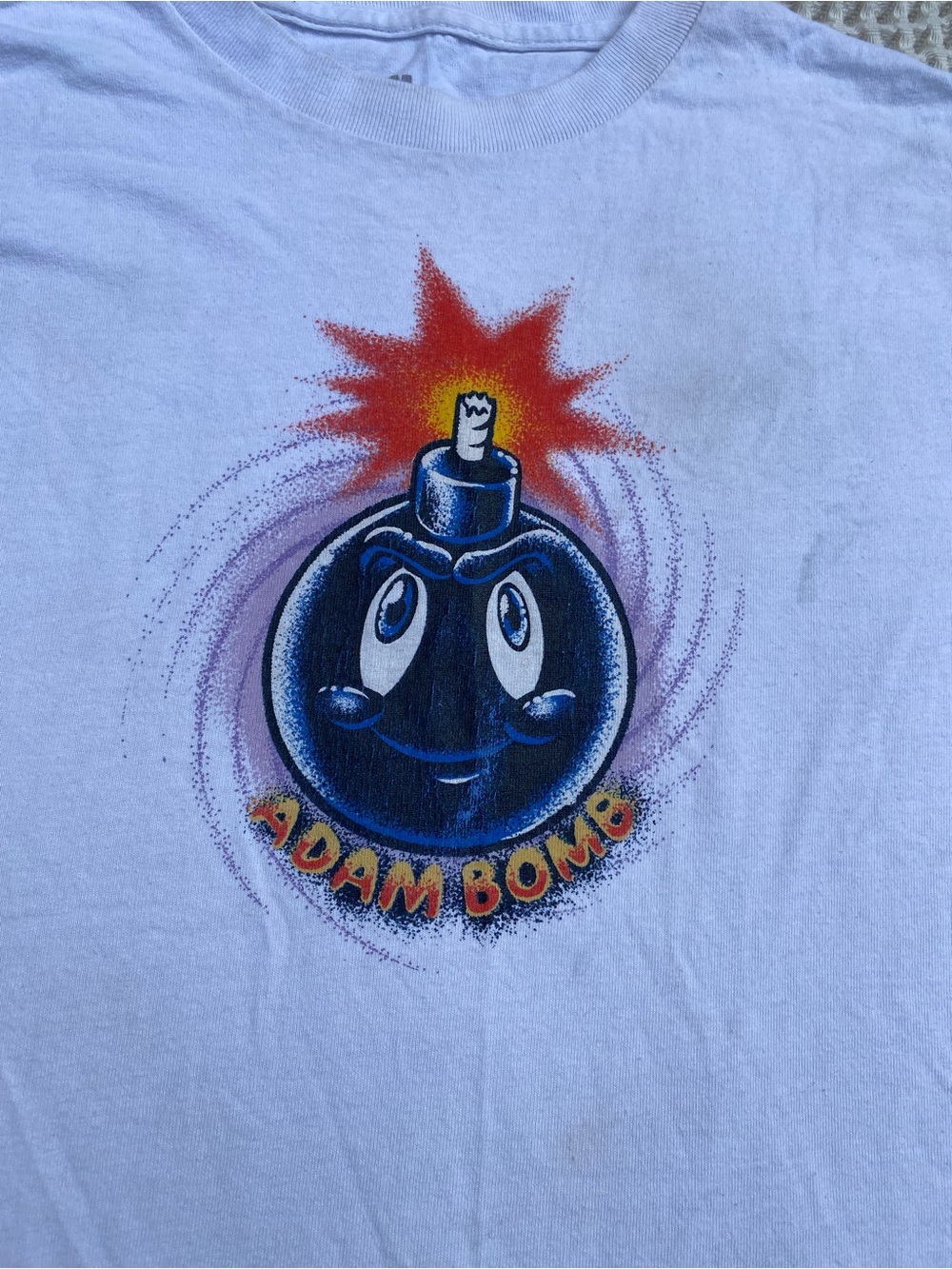 Adam Bomb Graphic Short Sleeve Tee - White